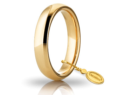 Fede Unoaerre Comoda mm.4,0 in oro 18 kt.