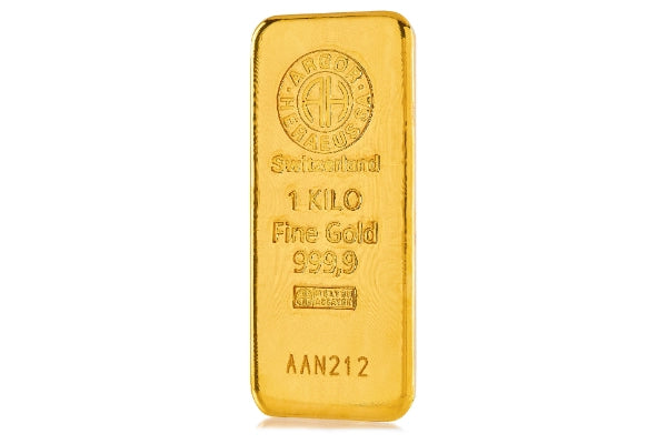 Lingotto in oro 24 kt. (999.9)  oro puro 1000 gr.