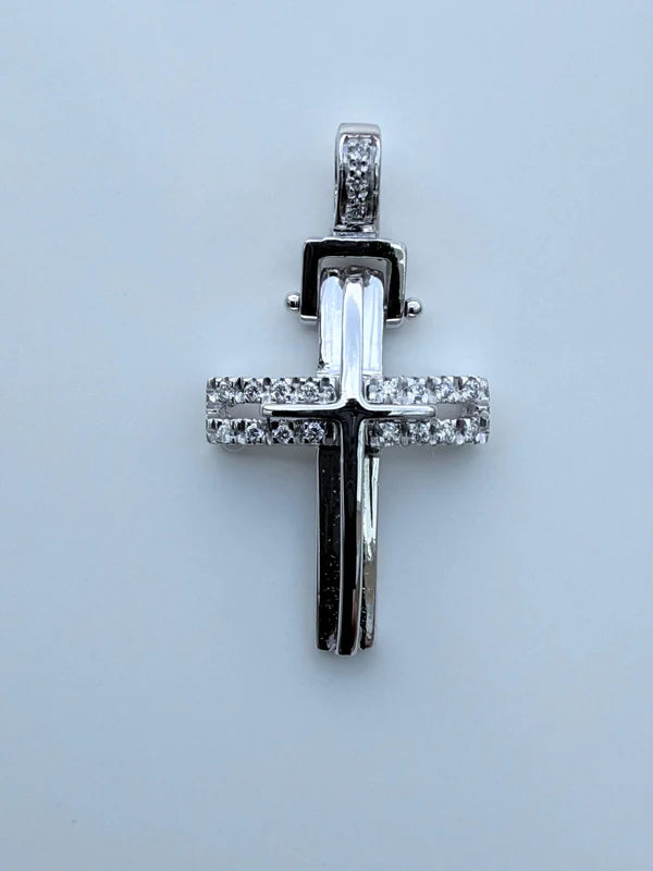 Ciondolo croce uomo fantasia altezza cm 2.5 CRU 10