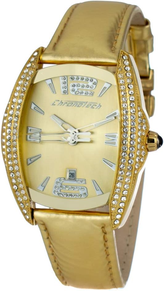 Chronotech Orologio Unisex Analogico Al quarzo con cinturino Pelle di vitello CT7814M-02S