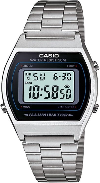 Casio Orologio Digitale Quarzo Unisex Adulto con Cinturino in Acciaio Inossidabile 4971850965138