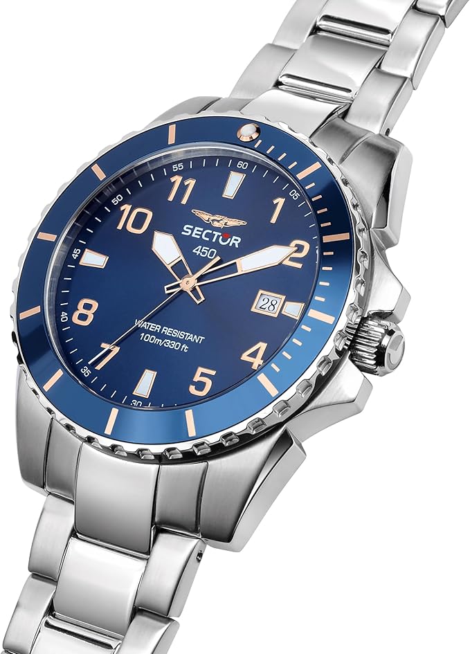 Sector No Limits 450 Orologio Uomo, Tempo e data, Analogico - 43mm