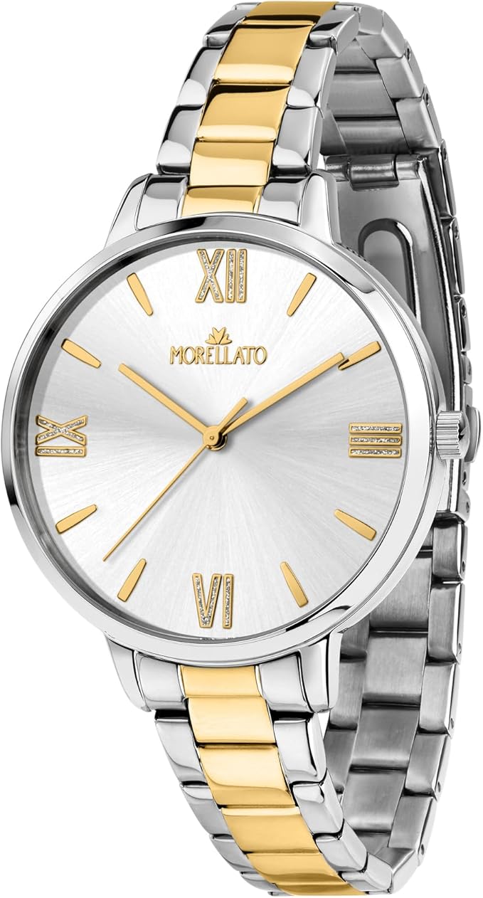 Morellato Orologio Analogico al Quarzo Donna con Cinturino in Acciaio Inossidabile 8056783048014
