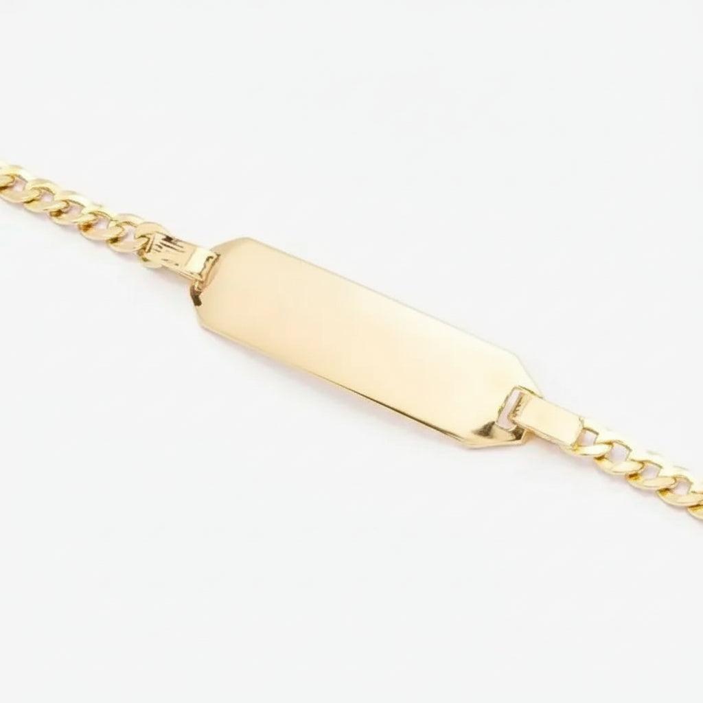 Bracciale targa oro giallo 18 kt  2.2 gr. cod. BRD220